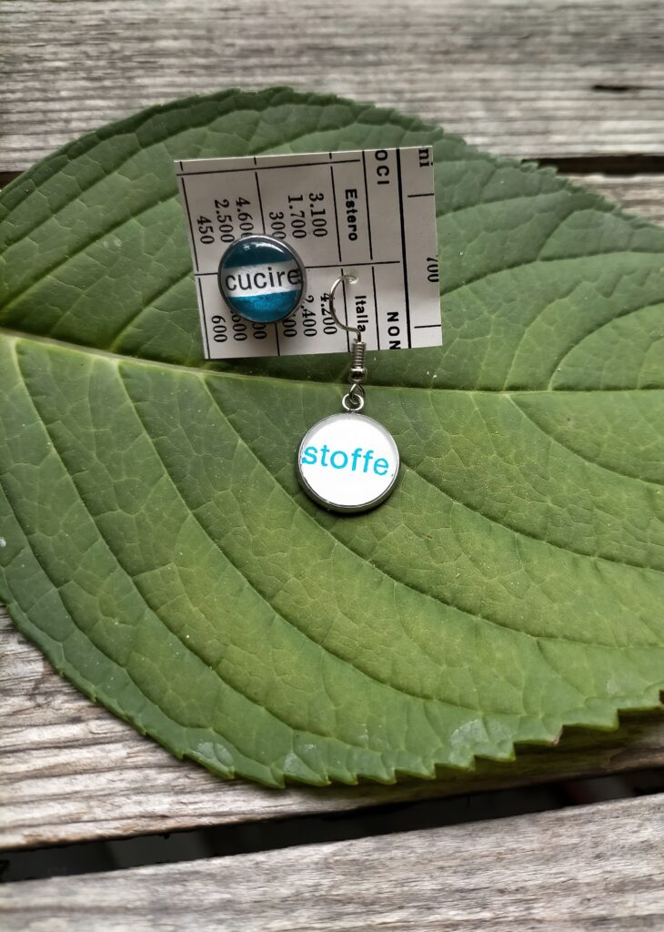 Orecchini "CUCIRE STOFFE"