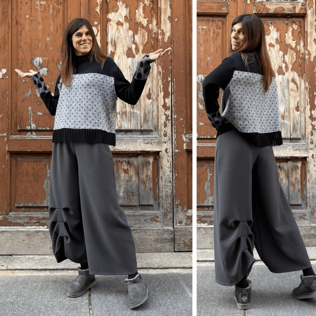 Pantalone "FIOCCO" (grigio)